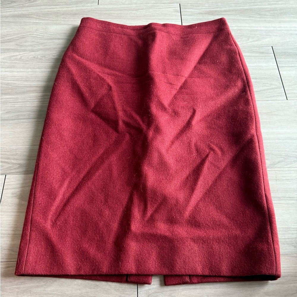 J. Crew Burgundy No. 2 Pencil Skirt